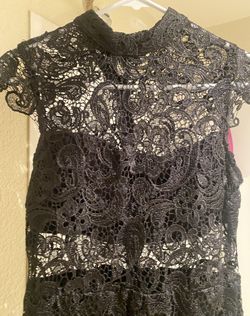 Black lace dress