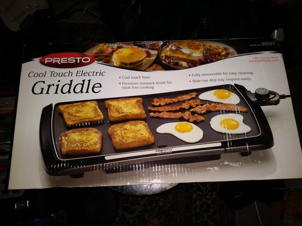 PRESTO PARRILLA COOL TOUCH ELECTRIC GRIDDLE # 07037 amazon