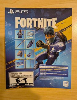 Fortnite chaos bundle digital code for the Ps5