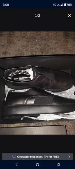 Men Karl lagerfeld dress shoes size 12
