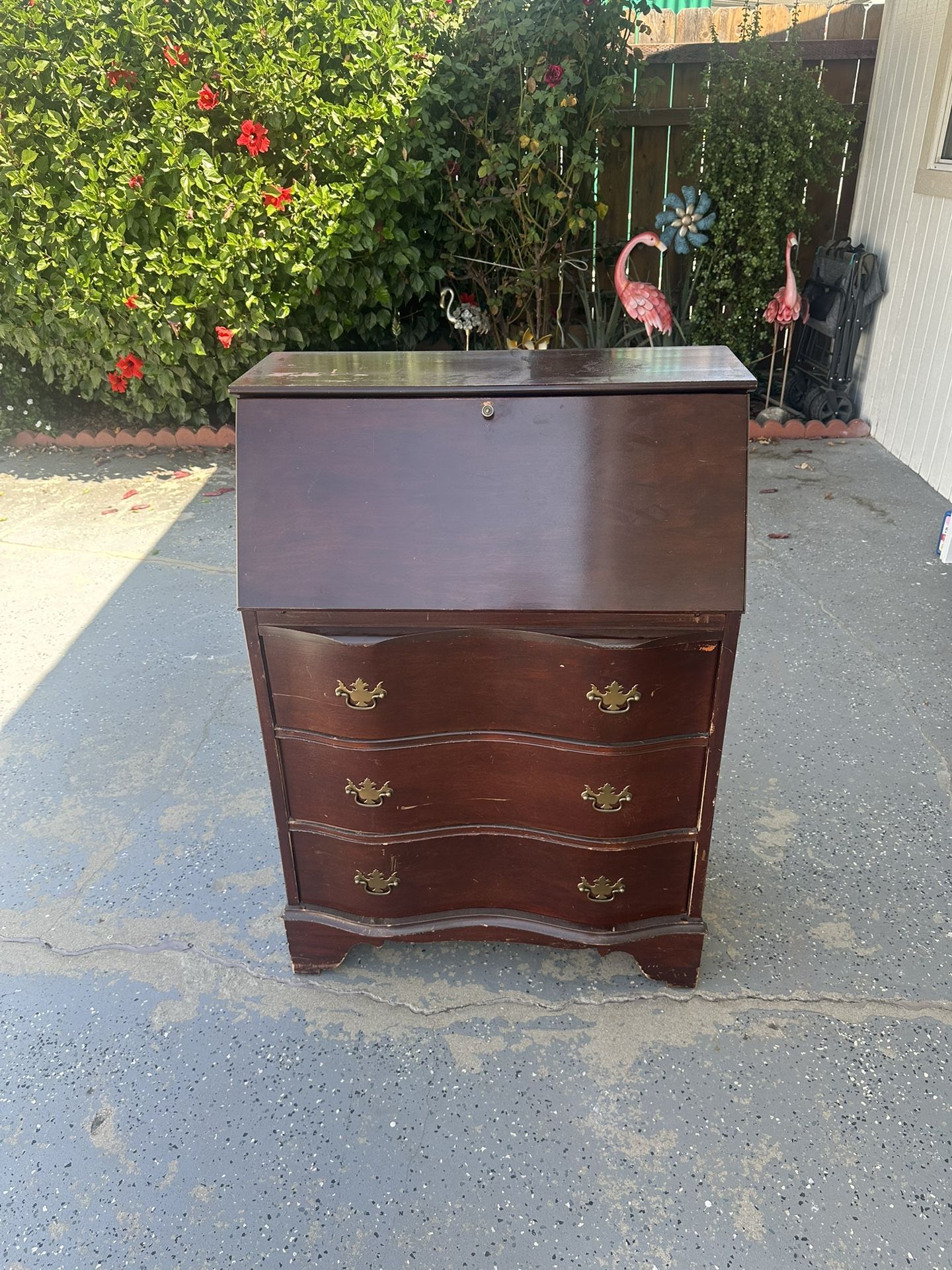Antique Mahogany Secretary Desk