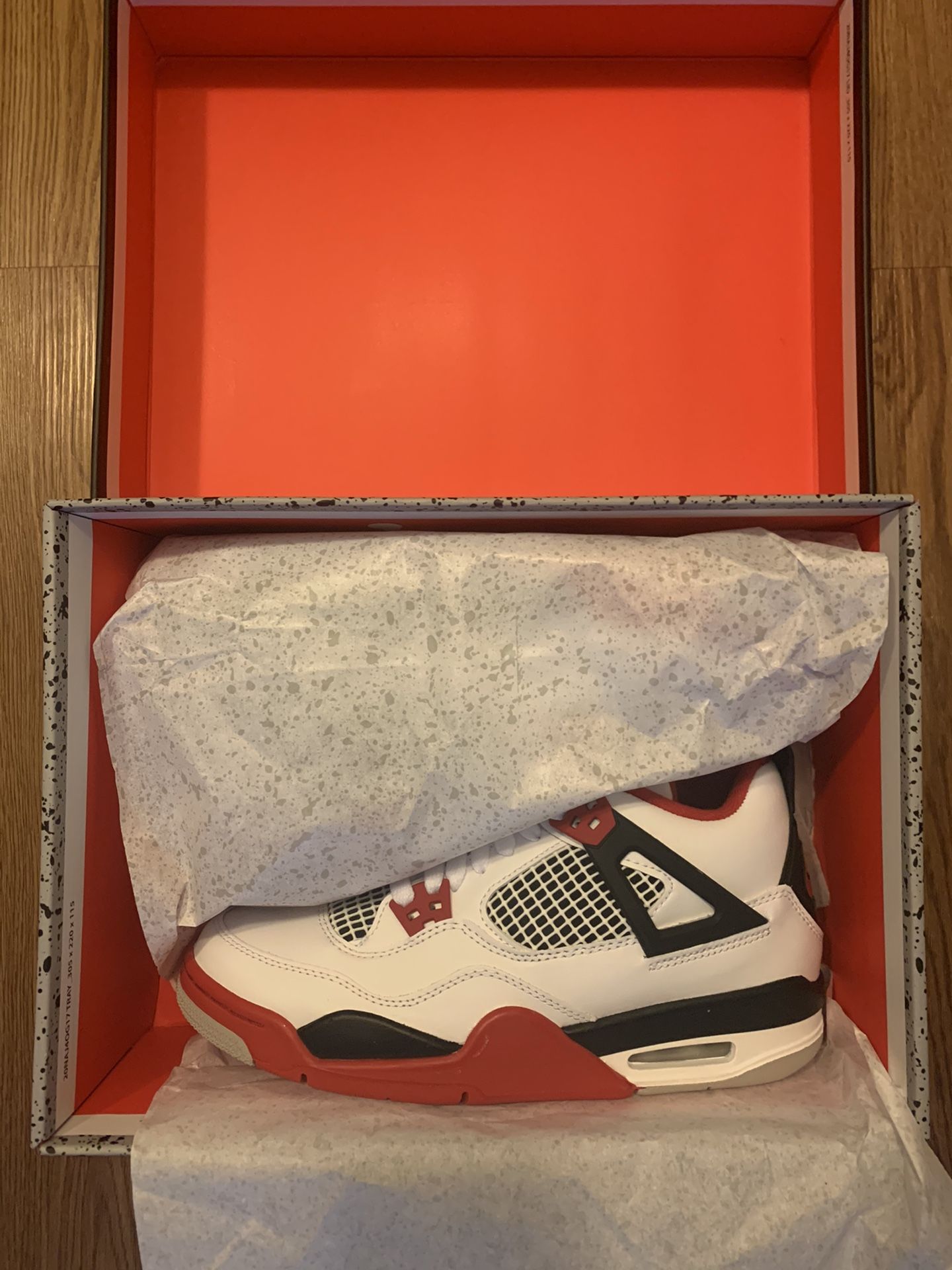 Air Jordan 4 Fire Red Sizes 5, 7, 9, 10.5, 13 In Hand