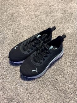 Puma Black Mesh Low-Top Sneakers