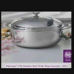 Princes House Caserola Honda Vida Sana De 10 Qt 