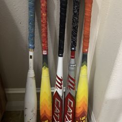 Easton Hype Fire, Rawlings Icon, Marucci CAT X Baseball Bats 