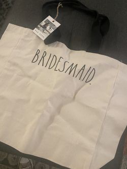 Rae Dunn Bridesmaid Embroidered Tote - New With Tags