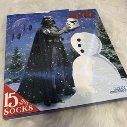 New! Star Wars 15 Days of Socks Gift Set 