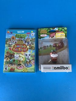 Nintendo Wii U animal crossing Amiibo Festival and Lottie Amiibo