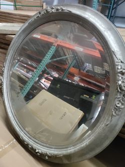 Antique Silver Leaf Mirror Frame 