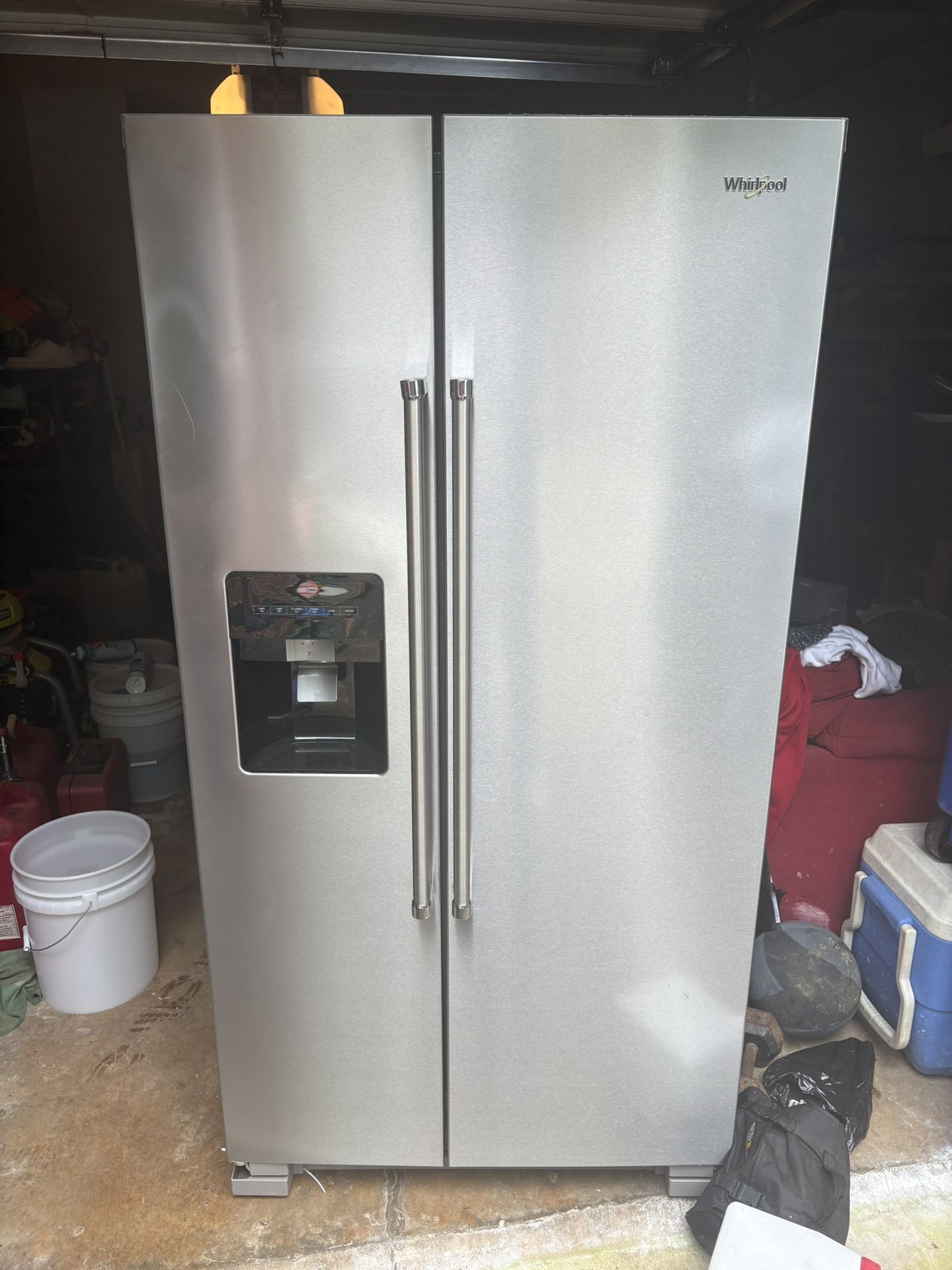 Whirlpool - 21.4 Cu. Ft. Side-by-Side Refrigerator 