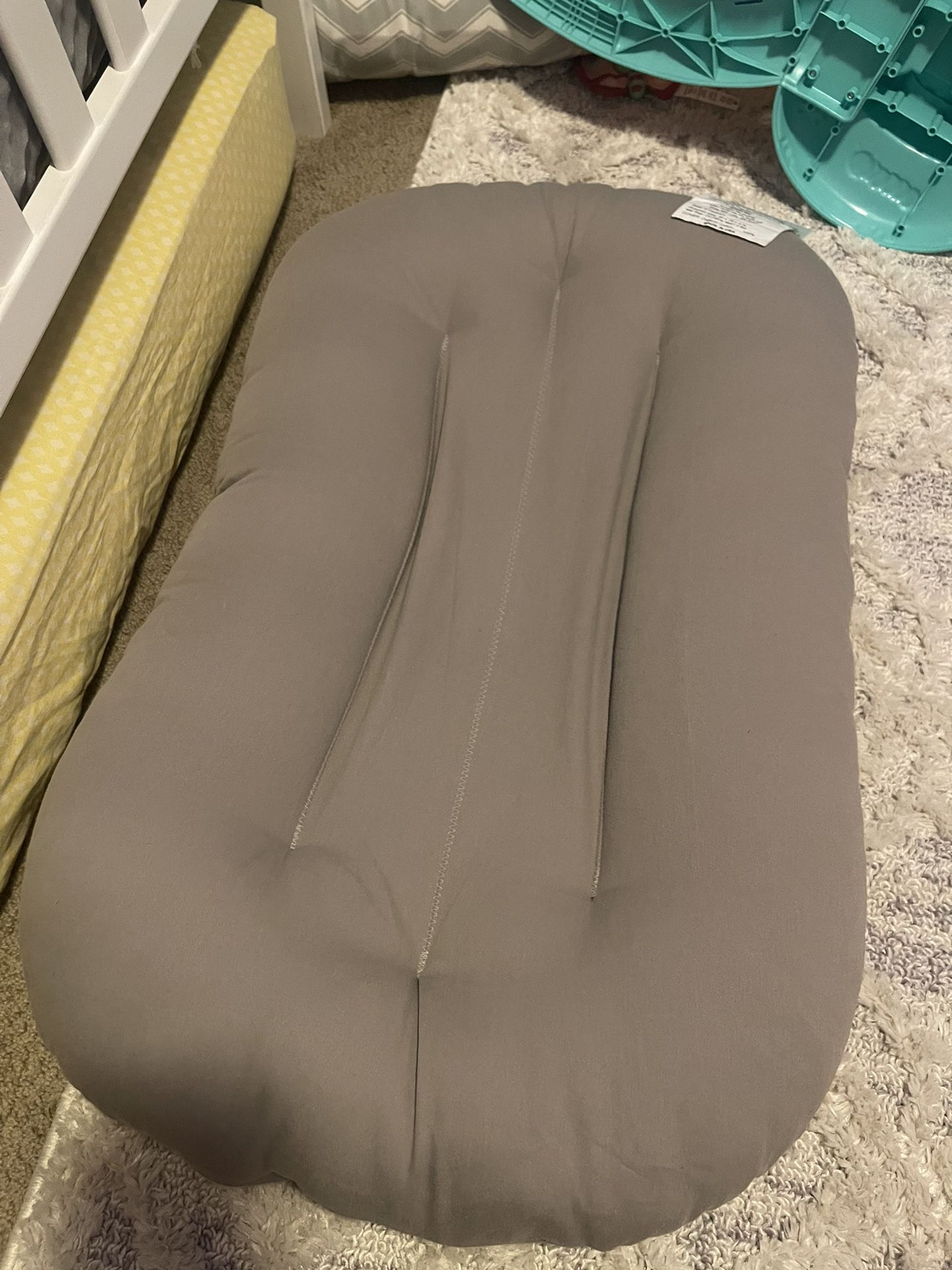 Gray Snuggle Me Lounger With Cover 