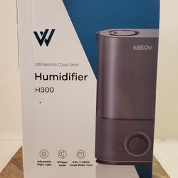 Welov - Ultrasonic Cool Mist Humidifier -  H300 - Dark Gray - Brand New!!
