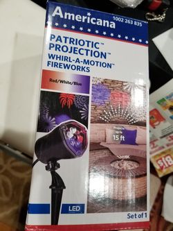Americana Patriotic Projection Model 1002 263 835 LED Lightshow Firework Display