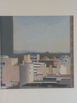 ​"East View, 4th" – Original Pastel Painting by Bill Mosley (2001)