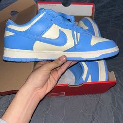 Nike Dunk Low retro coconut milk/university blue size 10.5 for $100