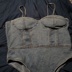 Denim Bodysuit