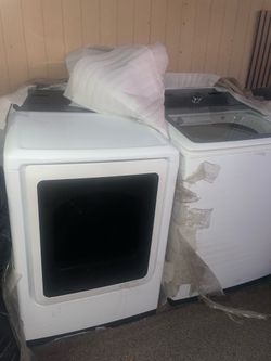 Washer and dryer Samsung white