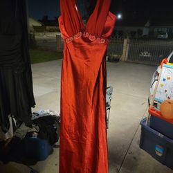 Long Red Dress