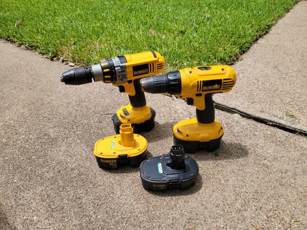 DeWalt Drills And Batteries 