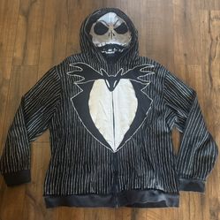Disney Parks Nightmare Before Christmas JACK Hoodie Jacket Size XXL