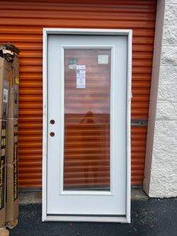 JELD-WEN 36-in x 80-in x 4-9/16-in Steel Right-hand inswing Primed Prehung Residential Insulating core Front Door