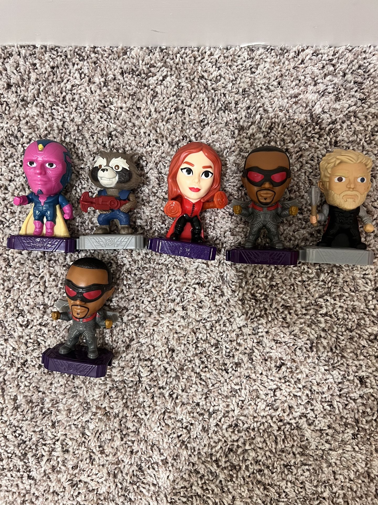 McDonalds Lot of (6) Marvel AVENGERS ENDGAME Happy Meal Toys Lot