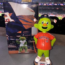 Houston Astros Orbit 2024 Bobblehead SGA Mascot Orange Jersey 5/17/2024 New!