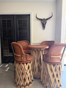 Equipale Bar Table and Chairs (x4)