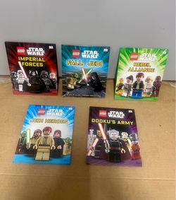 Lego Star Wars 10 Book Collection Set, with holder from DK.