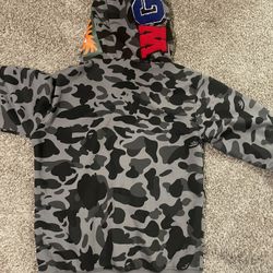 BAPE Color Camo Shark Full Zip Hoodie 'Black'