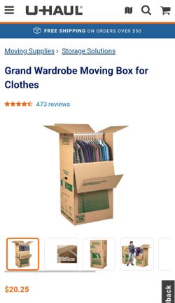 Large Wardrobe Moving Box
