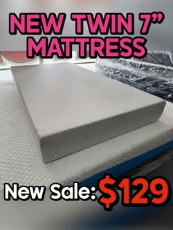 NEW TWIN 7” MATTRESS
