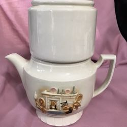 Porcelain Vitreous China 4 Piece Coffee - Tea Pot