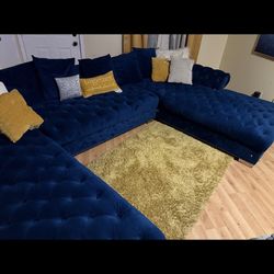 Royal Blue Sectional 