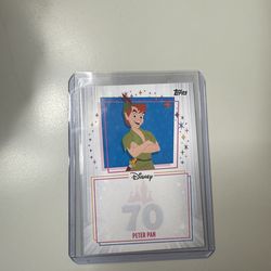 Disneyland 70th auto opportunity Topps Peter Pan
