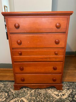 Solid wood dresser