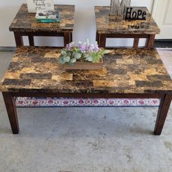 COFFE TABLE PLUS 2 SIDE END TABLES SET