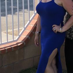 Blue dress