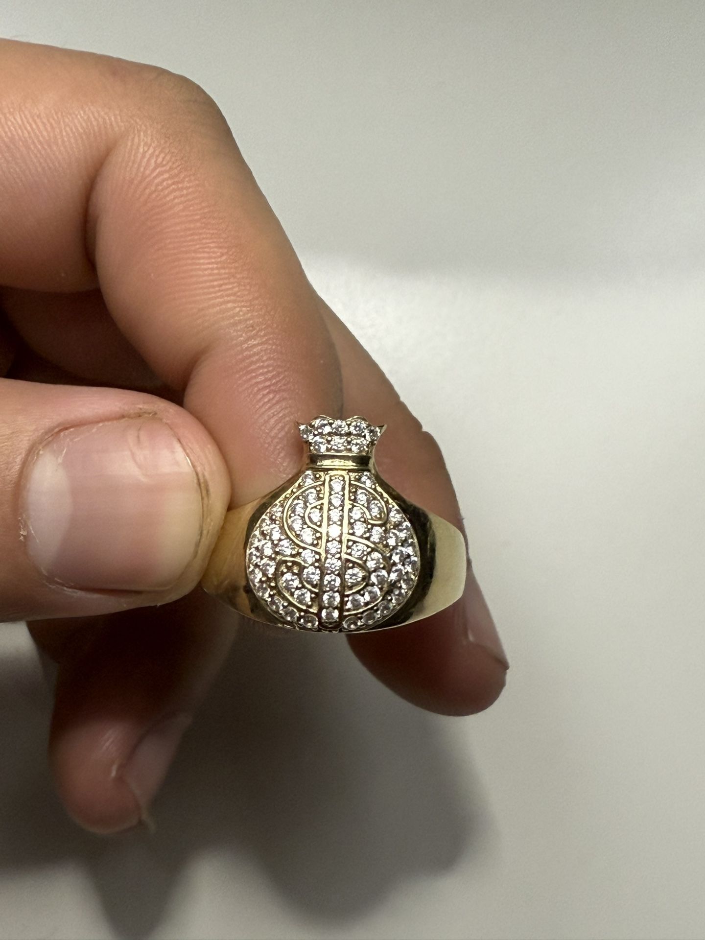 Diamond Money Bag Ring