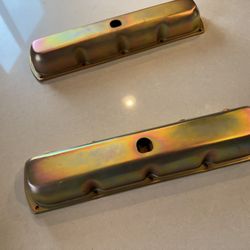 Oldsmobile 350 Rocket Valve Covers Anodized Gold 
