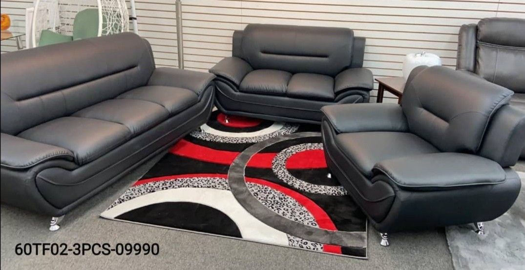 sofa, loveseat and chair
