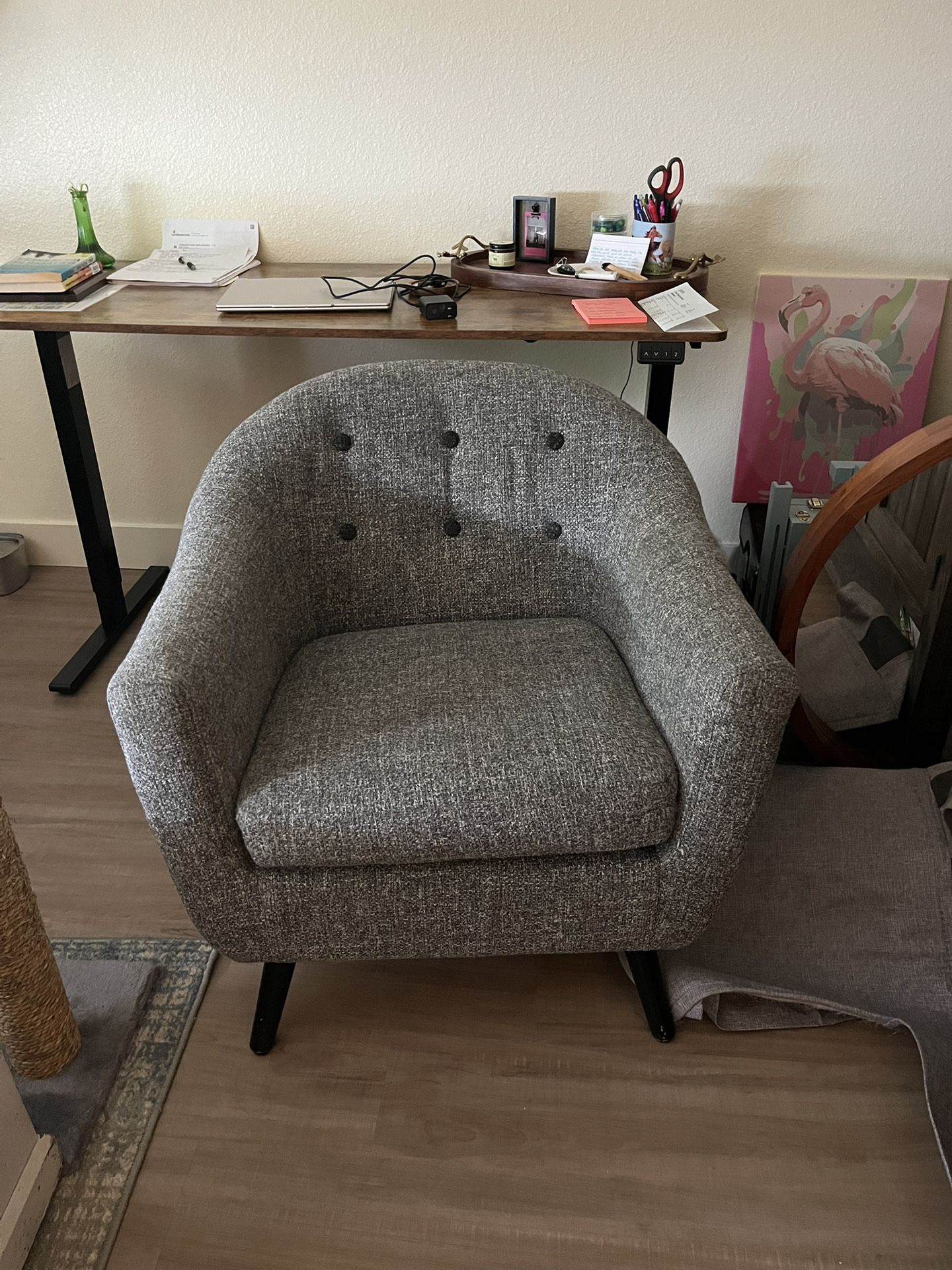 Grey Armchair