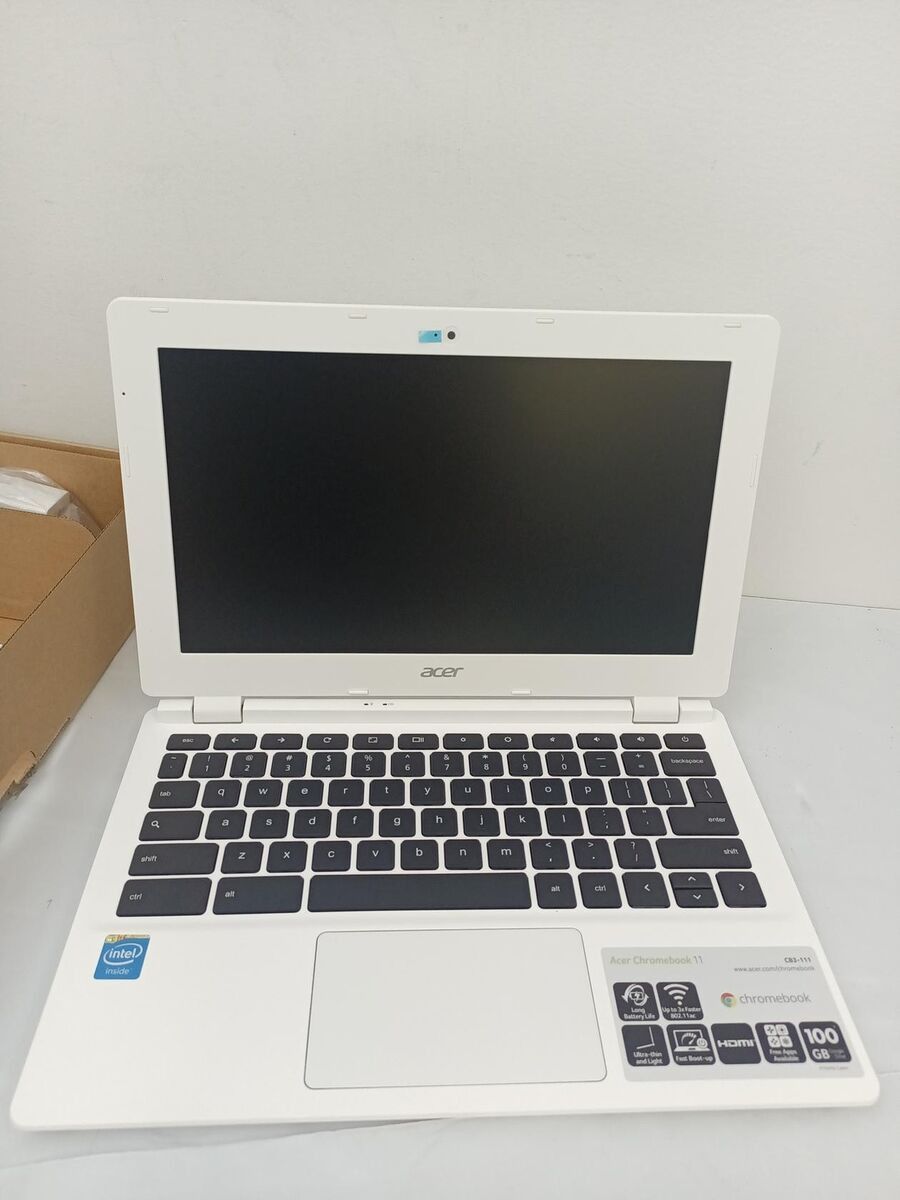 White Acer Chromebook 11