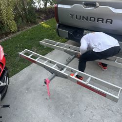 Motorcycle Trailer Hitch With Ramp! (double) 