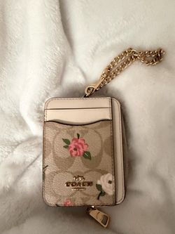 Coach wallet with chain