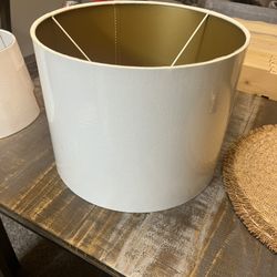 Cream Colored Lamp Light Shades (2) New