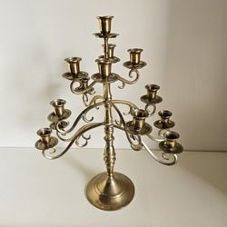 Brass Multi-Tierd Candelabra