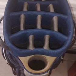 Lightly used dark blue Sun Mountain C-130 cart bag