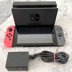 Nintendo Switch V2 With Charger, Dock, and Joycons 