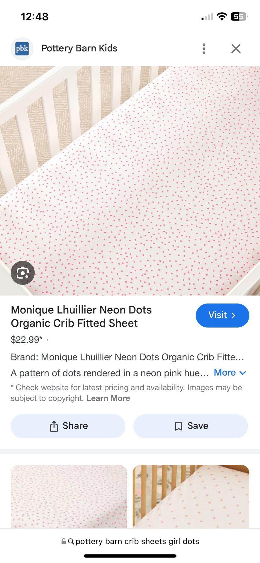 Pottery Barn sheets Girl For crib And Toddler Bed